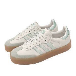 NEW 🔥 Adidas Sambae 🔥 Off White / Lime Green